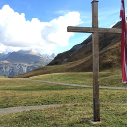 Kriegeralpe - View of the northeast flank of Kriegerhorn in late summer