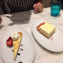 Ricotta Nutella tart, limoncello tiramisu (SO GOOD)