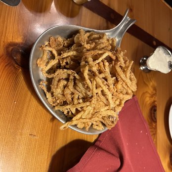 Cattlemens - Plenty of onion straws come with dinners so we didn't know not to order an appetizer plate. - Steakhouses Near Me - Selma, California Cattlemens - Plenty of onion straws come with dinners so we didn't know not to order an appetizer plate. - Steakhouses Near Me - Selma, California