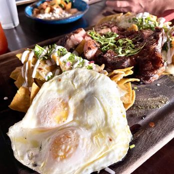 Clandestino Gastro-Bar - Rib Eye Chilaquiles - Latin American Near Me - Azusa, California Clandestino Gastro-Bar - Rib Eye Chilaquiles - Latin American Near Me - Azusa, California