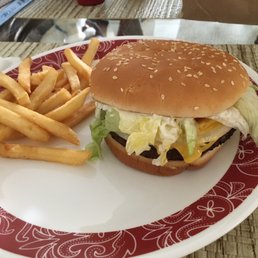 Impossible whopper and French Fries