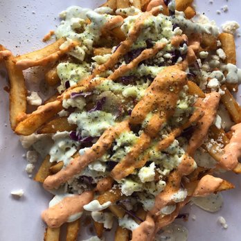 Santorini's - Loaded garlic Greek fries - Greek Near Me - Farmington, Utah Santorini's - Loaded garlic Greek fries - Greek Near Me - Farmington, Utah