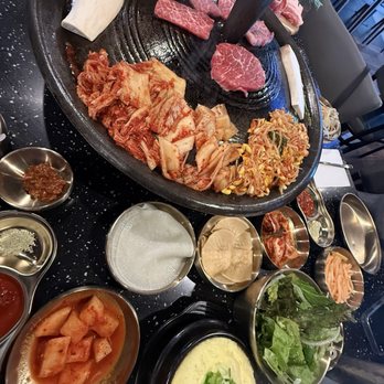 SOT BBQ - Sot Sampler with banchan - Korean Near Me - San Diego, California