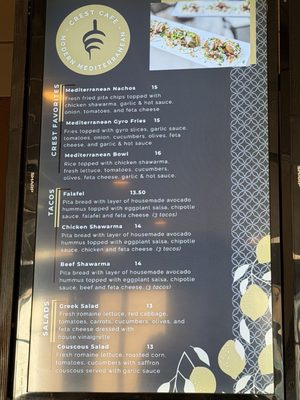 Menu photo 1 Crest Cafe Sacramento, CA