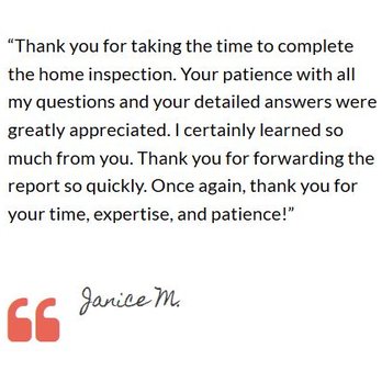 B to B Home Inspections - Another Satisfied Customer! - Home Inspectors Near Me B to B Home Inspections - Another Satisfied Customer! - Home Inspectors Near Me