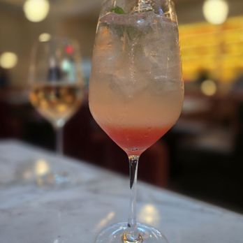 Met Her At A Bar - Rose in back, Market Berry Spritz - New American Near Me - Santa Monica, California Met Her At A Bar - Rose in back, Market Berry Spritz - New American Near Me - Santa Monica, California