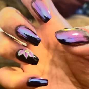 Diva Nails Spa - Chrome with 3d art - Nail Salons Near Me - Lakewood, Washington Diva Nails Spa - Chrome with 3d art - Nail Salons Near Me - Lakewood, Washington
