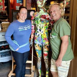Eclectic art and fun displays