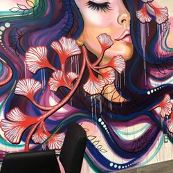 Heed House Salon - Hand painted mural -