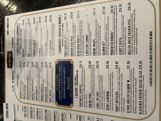 Menu photo 6 Leroy Fox - South End Charlotte, NC Menu photo 6 Leroy Fox - South End Charlotte, NC