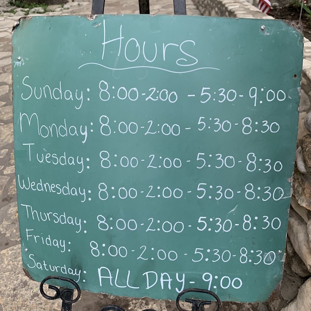 Updated hours