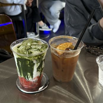 Cafe Upper - strawberry matcha, orange espresso tonic - Cafes Near Me - Los Angeles, California Cafe Upper - strawberry matcha, orange espresso tonic - Cafes Near Me - Los Angeles, California