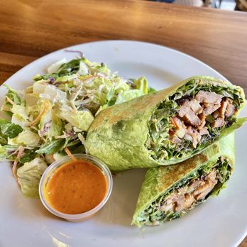iJAVA Cafe - Mediterranean Chicken Wrap - Cafes Near Me - San Jose, California