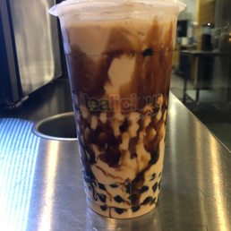 Black sugar boba tea Black sugar boba tea