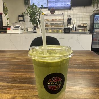 Mikara Cafe - Banana matcha - Coffee & Tea Near Me - San Diego, California