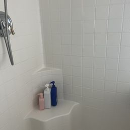This is a picture of my shower after they were done cleaning. It looks brand new. This is a picture of my shower after they were done cleaning. It looks brand new.