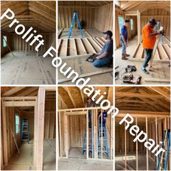 A+ Prolift Foundation Repair and Drainage Systems - Framed interior walls for bedroom, bathroom and closets for a cabin.