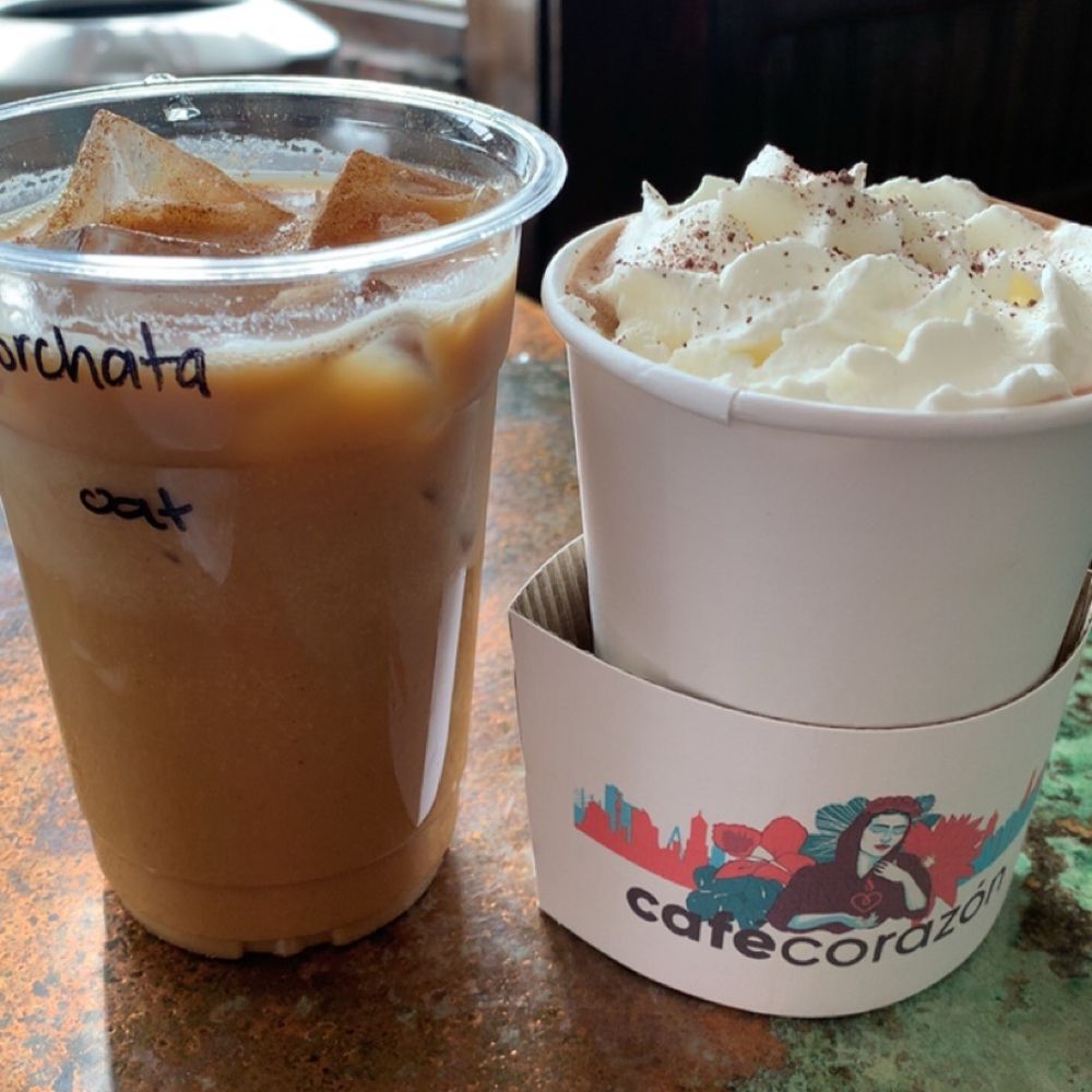 Café Corazón  - Iced Horchata and Azteca Mocha - Coffee & Tea Near Me - Kansas City, Missouri