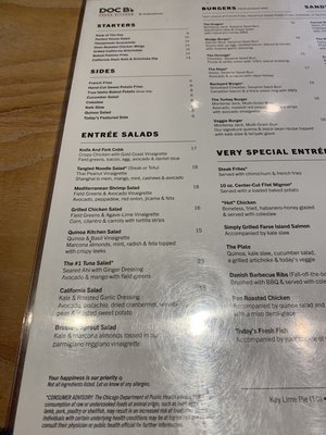 Menu photo 7 Doc B's Restaurant + Bar Chicago, IL