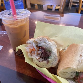 Saigon Bistro - 8. BBQ Pork Sandwich 10. Thai Tea - Vietnamese Near Me - Concord, California Saigon Bistro - 8. BBQ Pork Sandwich 10. Thai Tea - Vietnamese Near Me - Concord, California