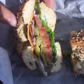Patterson Cafe - The everything bagel made into a BLT sandwich, sooo good. I also got a chocolate and vanilla cappuccino that was amazing! - Coffee & Tea Near Me - Patterson, California