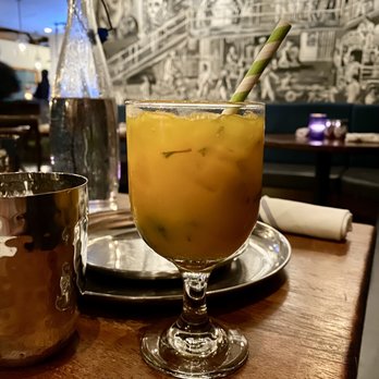 Khan Saab Desi Craft Kitchen - Mango Mojito Mocktail - Pakistani Near Me - Fullerton, California
