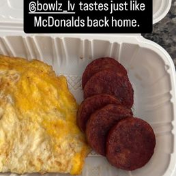 If you're craving McDonald's breakfast, go visit Trevis and the crew at Bowlz. If you're craving McDonald's breakfast, go visit Trevis and the crew at Bowlz.