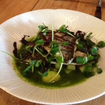 Shalom Japan - Mackerel, shiso pesto, summer veggies - Japanese Near Me - Brooklyn, New York Shalom Japan - Mackerel, shiso pesto, summer veggies - Japanese Near Me - Brooklyn, New York