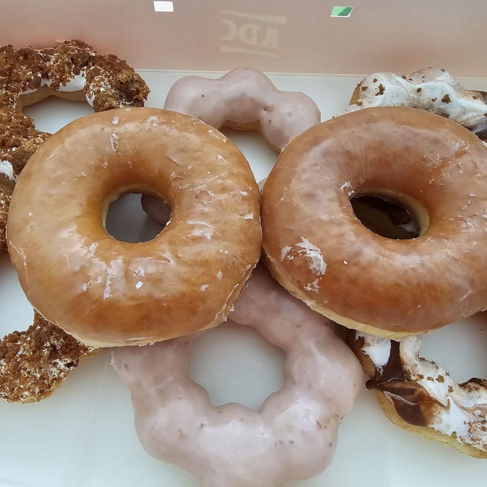 Aloha Donut - 2 glazed, 2 churro cheesecake Mochi, 2 strawberry Mochi & 2 sea salt vanilla caramel Mochi!! - Coffee & Tea Near Me - North Las Vegas, Nevada Aloha Donut - 2 glazed, 2 churro cheesecake Mochi, 2 strawberry Mochi & 2 sea salt vanilla caramel Mochi!! - Coffee & Tea Near Me - North Las Vegas, Nevada