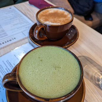 El Viñedo Local - Matcha latte up front and chai in the back - Coffee & Tea Near Me - Atlanta, Georgia El Viñedo Local - Matcha latte up front and chai in the back - Coffee & Tea Near Me - Atlanta, Georgia