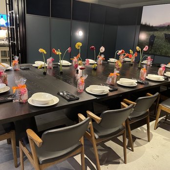 Buckhead Butcher Shop - The tables after we decorated. - Butcher Near Me - Atlanta, Georgia