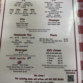 Gus's World Famous Fried Chicken - Menu - Southern Near Me - Memphis, Tennessee