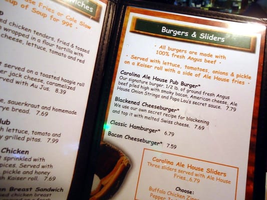 Menu photo 4 Carolina Ale House Augusta, GA Menu photo 4 Carolina Ale House Augusta, GA