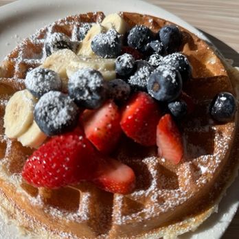 Stacks Pancake House - Waffles with fruit - Breakfast & Brunch Near Me - Irvine, California Stacks Pancake House - Waffles with fruit - Breakfast & Brunch Near Me - Irvine, California