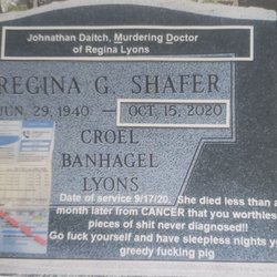 Advanced Pain Management & Spine Specialists - Invoiced 9/17/20 (lower left) received June 29, 2022. Mom's grave-died from cancer 28 days after Daitch procedure. Now billing her children.