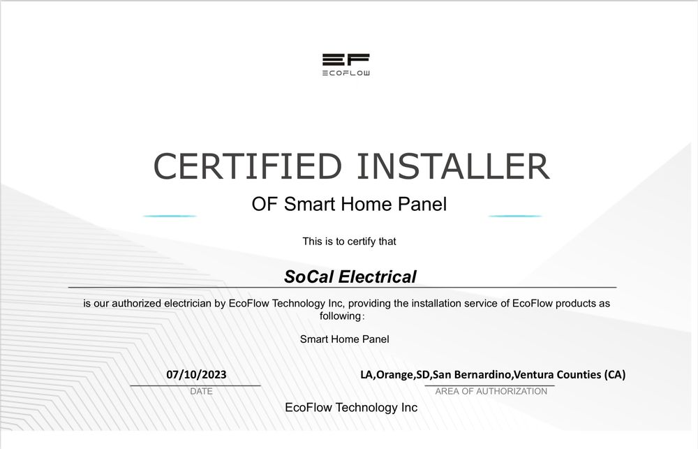 Slide of SoCal Electrical