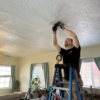 Max Electric - Getting ready to install a ceiling fan - Electricians Near Me - San Francisco, California Max Electric - Getting ready to install a ceiling fan - Electricians Near Me - San Francisco, California
