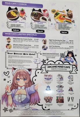 Menu photo 8 Arcane Maid Cafe Arcadia, CA