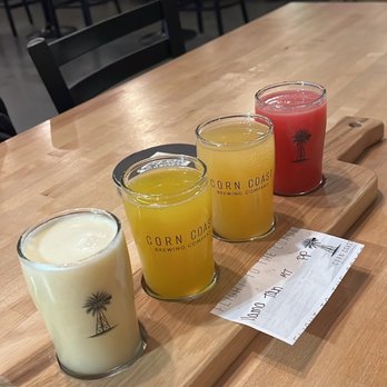 Corn Coast Brewing - Flight of Seltzers - Breweries Near Me - Lincoln, Nebraska