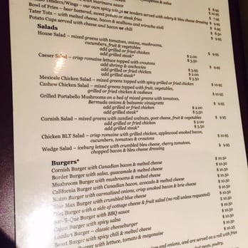 Cornwall's - Appetizer and burger menu - Pubs Near Me - Boston, Massachusetts Cornwall's - Appetizer and burger menu - Pubs Near Me - Boston, Massachusetts