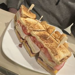 Club sandwich...perfection. Club sandwich...perfection.