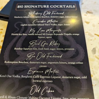 Proper Grit - Cocktail menu - Bars Near Me - West Palm Beach, Florida