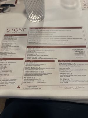 Menu photo 2 Stone Creek Marcellus, NY