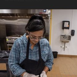 Empanada Grill - The chef at work.