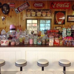 Gokey's Old Town Emporium & Creamery - Enjoy our old fashion candy counter and 22 flavors of Blue Bell Ice Cream