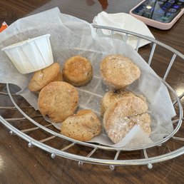Complimentary muffins warm but tough, very chewy. Very disappointing Complimentary muffins warm but tough, very chewy. Very disappointing