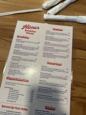 Menu photo 1 Himes Breakfast House Tampa, FL Menu photo 1 Himes Breakfast House Tampa, FL