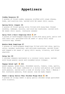 Menu photo 5 Basil Babe Ypsilanti, MI