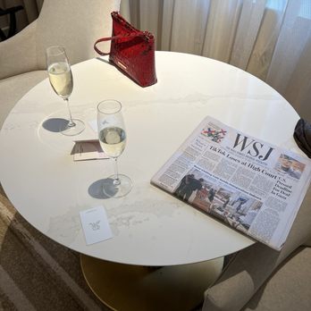 The St. Regis Atlanta - Nice seating area for room service, cocktails or work - Hotels Near Me - Atlanta, Georgia