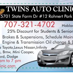 Twins Auto Clinic - Business card